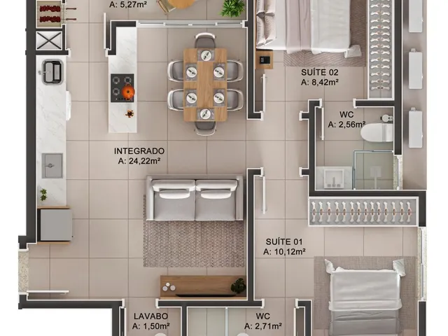 Imagem 9: Apartamento À Venda no Bairro Tabuleiro dos Oliveiras - Itapema/Sc