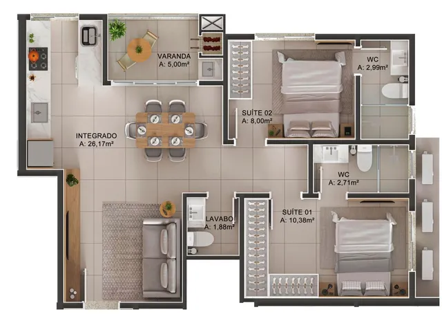 Imagem 13: Apartamento À Venda no Bairro Tabuleiro dos Oliveiras - Itapema/Sc