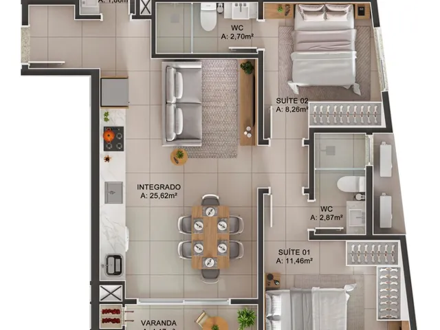 Imagem 15: Apartamento À Venda no Bairro Tabuleiro dos Oliveiras - Itapema/Sc