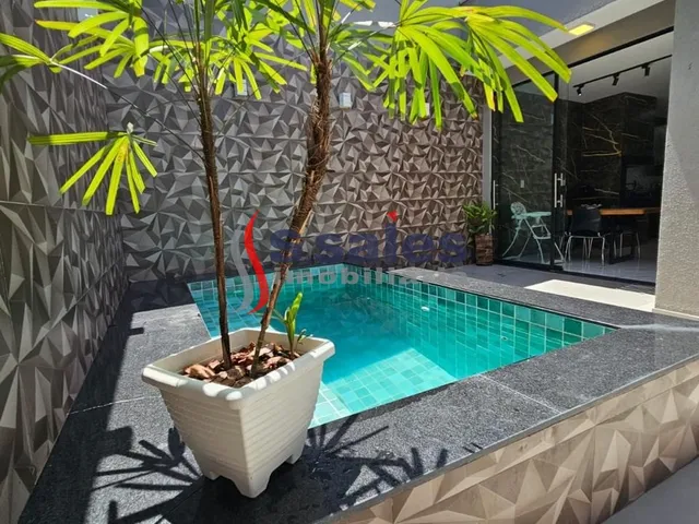 Imagem 15: Casa Moderna, 03 Suites, Dentro de Condominio, Pé Direito Alto, Piscina, Churrasqueira Em