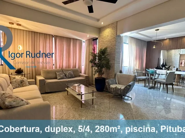 Imagem: Cobertura 5 Quartos, Pituba, 280 M², Piscina