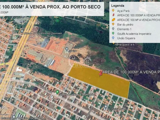 Imagem 2: Área de 100.000m² próximo a BR 010