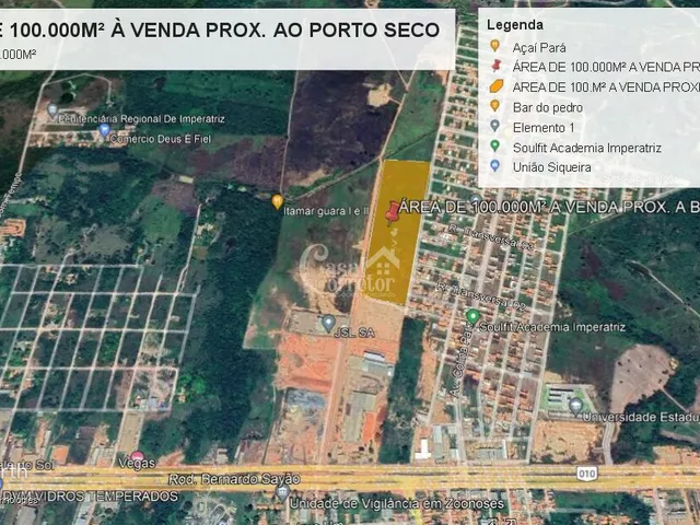 Imagem 6: Área de 100.000m² próximo a BR 010