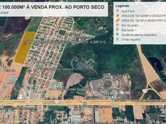 Imagem 10: Área de 100.000m² próximo a BR 010