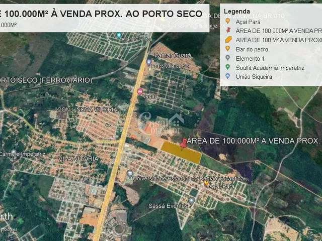 Imagem 5: Área de 100.000m² próximo a BR 010