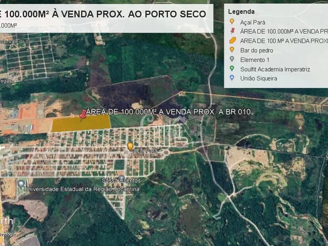 Imagem 8: Área de 100.000m² próximo a BR 010