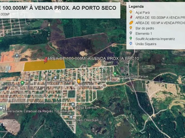 Imagem 4: Área de 100.000m² próximo a BR 010
