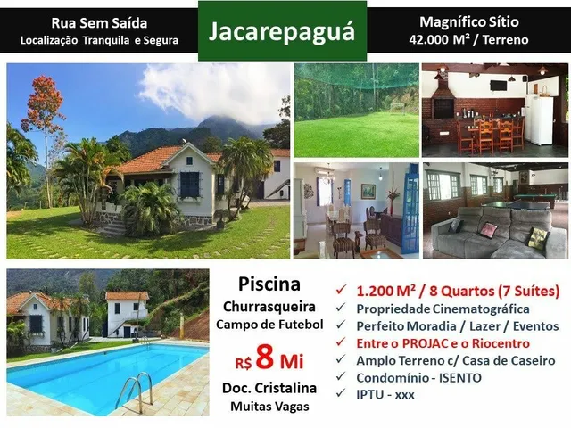 Imagem: Sítio À Venda no Bairro Freguesia (Jacarepaguá)