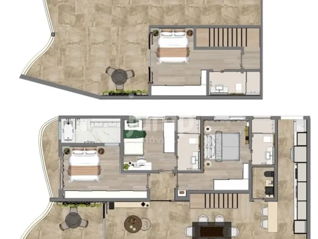Imagem 2: Village Bleu Résidence Nautique - Cobertura duplex com 4 dormitórios (4 suítes) frente