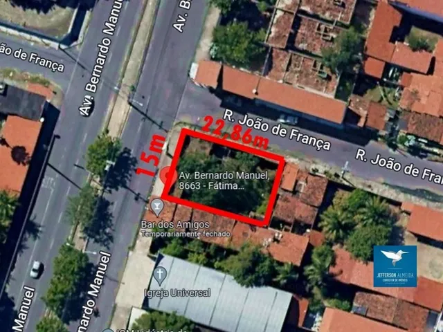 Imagem: Terreno de Esquina na Avenida Bernardo Manuel