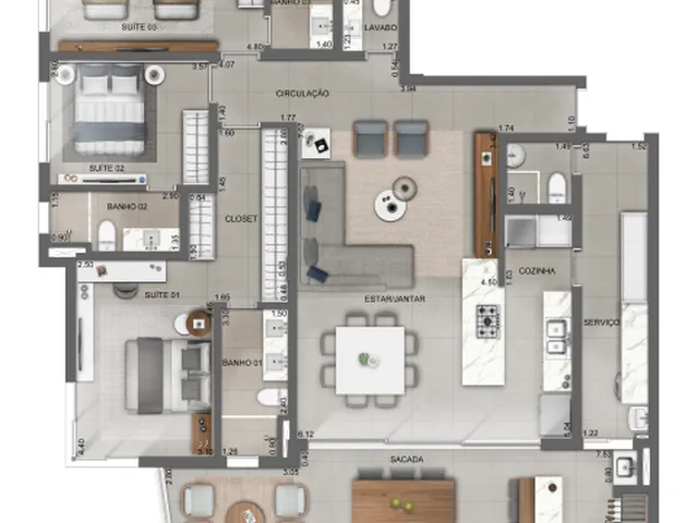 Imagem 3: Miragio Cacupé - Apartamento à venda no bairro Cacupé - Florianópolis/SC