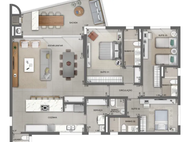 Imagem 4: Miragio Cacupé - Apartamento à venda no bairro Cacupé - Florianópolis/SC