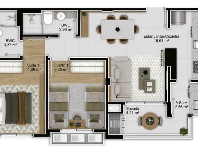 Imagem 4: Apartamento À Venda no Bairro Capoeiras - Florianópolis/Sc