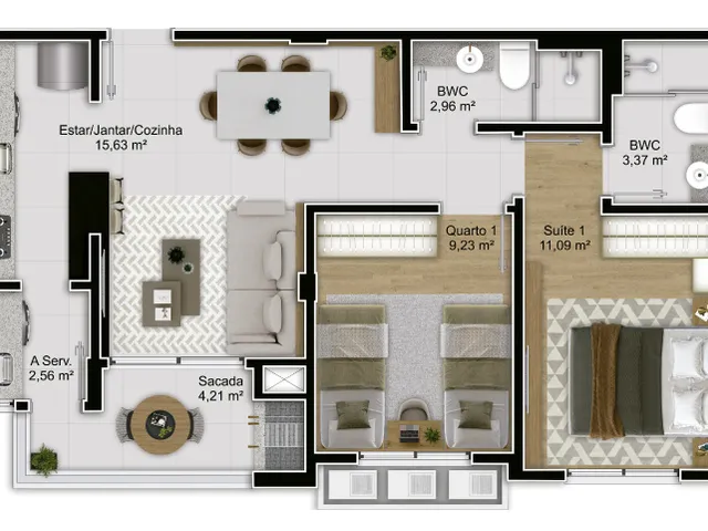 Imagem 5: Apartamento À Venda no Bairro Capoeiras - Florianópolis/Sc