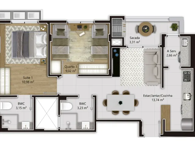 Imagem 7: Apartamento À Venda no Bairro Capoeiras - Florianópolis/Sc