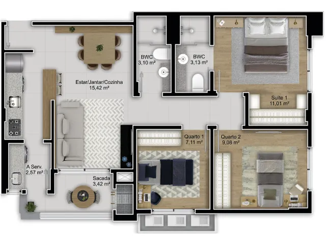 Imagem 8: Apartamento À Venda no Bairro Capoeiras - Florianópolis/Sc