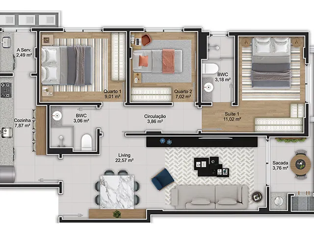 Imagem 9: Apartamento À Venda no Bairro Capoeiras - Florianópolis/Sc