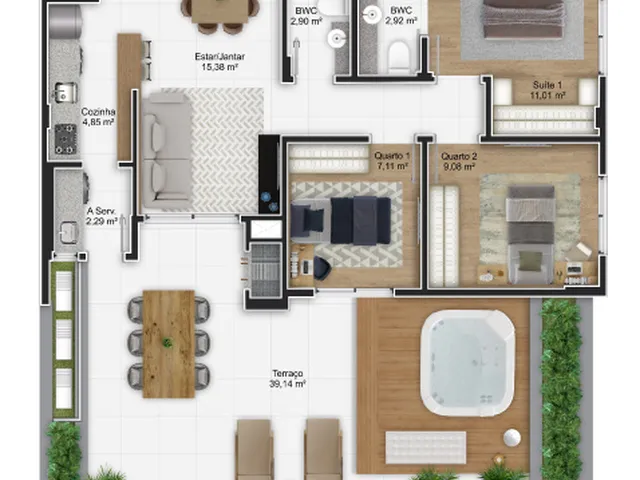 Imagem 12: Apartamento À Venda no Bairro Capoeiras - Florianópolis/Sc