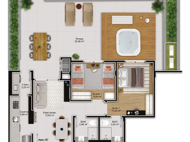 Imagem 13: Apartamento À Venda no Bairro Capoeiras - Florianópolis/Sc