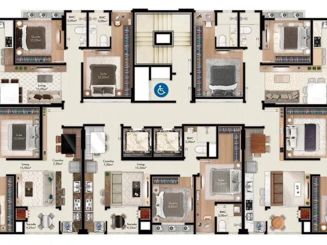 Imagem 2: Apartamento Padrão, 2 Dormitórios na Rua 420