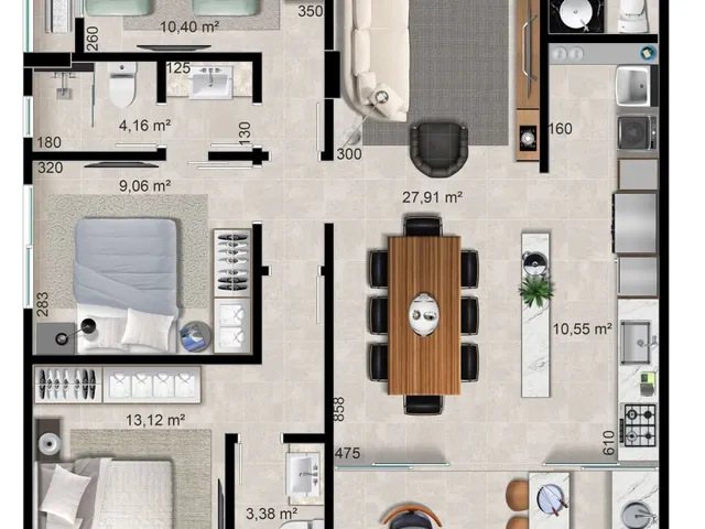 Imagem 5: Lumina - Apartamento à venda no bairro Bombas - Bombinhas/SC