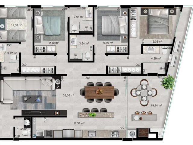 Imagem 12: Lumina - Apartamento à venda no bairro Bombas - Bombinhas/SC