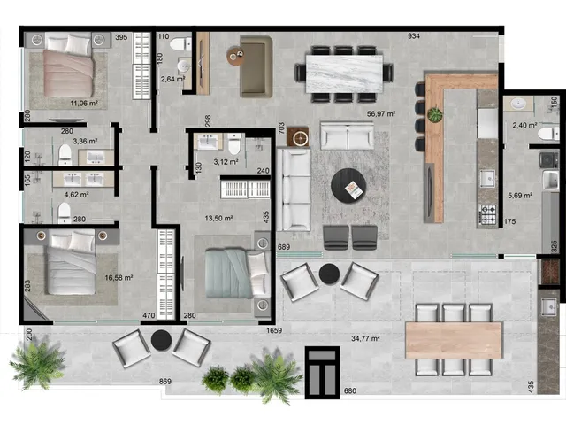 Imagem 14: Lumina - Apartamento à venda no bairro Bombas - Bombinhas/SC