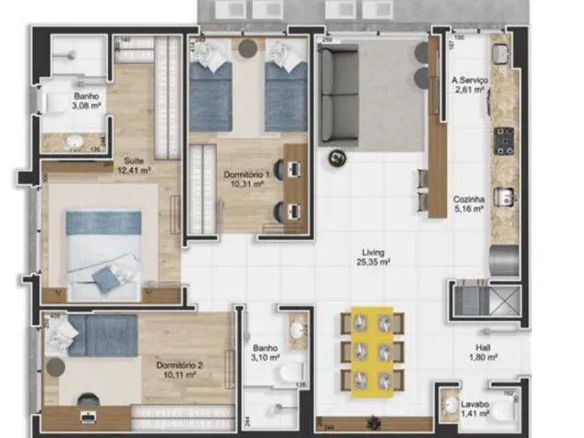 Imagem 8: Apartamento à venda no bairro Petrópolis - Porto Alegre/RS