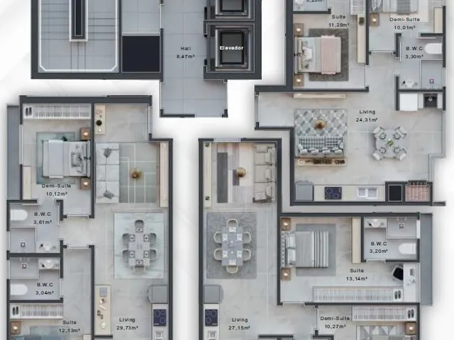 Imagem 3: Apartamento À Venda no Bairro Morretes - Itapema/Sc