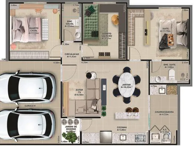 Imagem 15: Casa em Condomínio com 3 Quartos, Sendo Uma Suíte na Morada da Serra