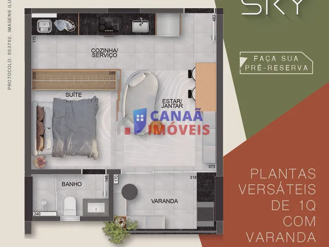 Imagem 12: Apartamento 2 quartos c/ 1 suíte no centro *Terraço Sky
