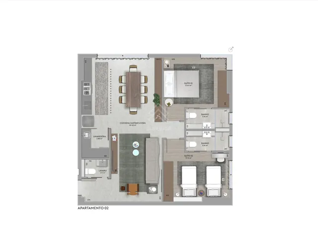 Imagem 4: Space Soul Apartamento com 5 dormitórios