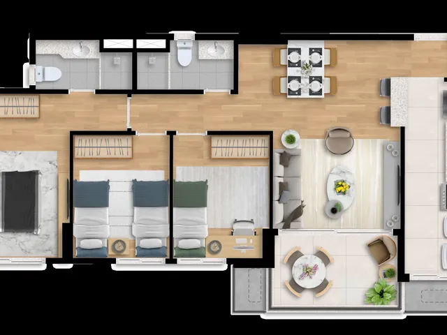 Imagem 4: Apartamentos 02 quartos na Praia de Jaguaribe, Salvador.Ba