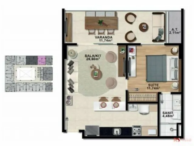 Imagem 6: Apartamento de 02 quartos em Stella Maris - Salvador/Ba