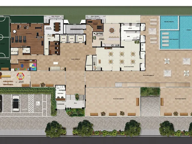 Imagem 2: Apartamento 01 Quarto com varanda e lavabo no Jardim Santa Teresa - Lançamento BRF !