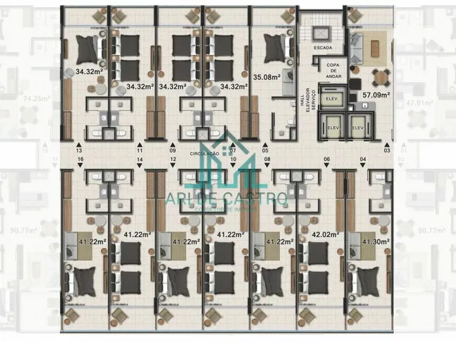 Imagem 15: RITZ BARRA DE SÃO MIGUEL - Apartamento Studio a Beira-Mar, Mobiliado de alto padrão à