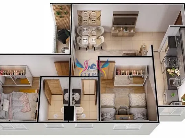 Imagem 5: Apartamento com sacada