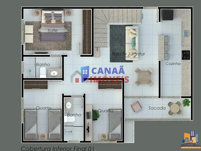 Imagem 10: Apartamento 3 quartos c/suíte 80m² Bairro Martins _novíssimo, pronto pra morar
