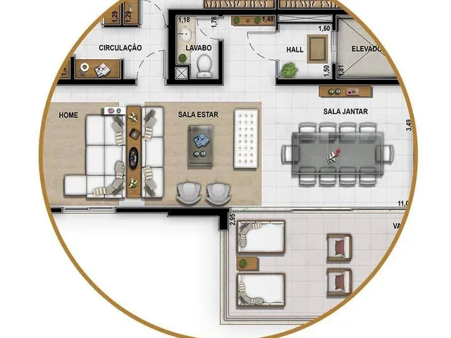 Imagem 3: Apartamento com 3 Dormitórios À Venda, 102 M² por R$ 750.000,00 - Centro - Nova