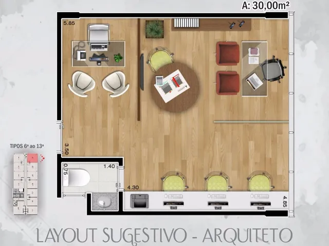 Imagem 3: Centro Empresarial Acrópole! Sala Comercial