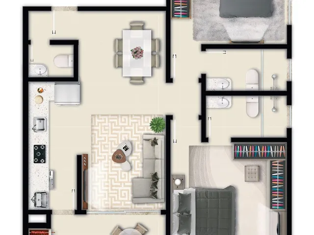 Imagem 4: Acqua - Residencial - Apartamento à venda no bairro Pagani - Palhoça/SC