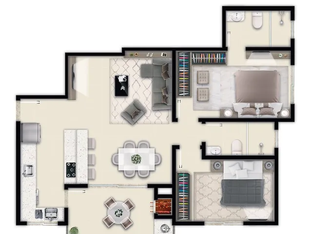 Imagem 9: Acqua - Residencial - Apartamento à venda no bairro Pagani - Palhoça/SC