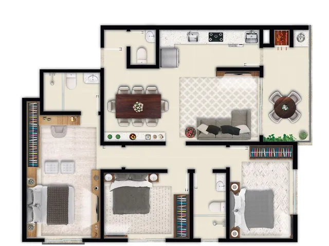 Imagem 5: Acqua - Residencial - Apartamento à venda no bairro Pagani - Palhoça/SC