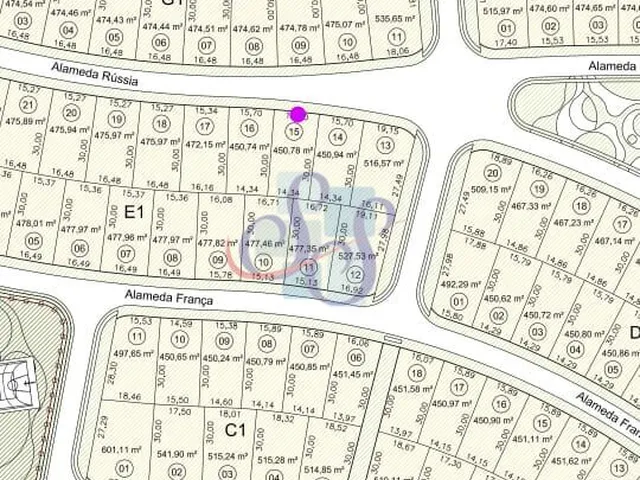 Imagem: Terreno Poente e Plano À Venda com 450,78M²