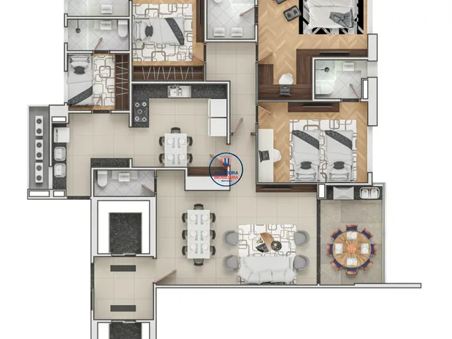 Imagem 9: Apartamento de alto padrão à venda pelo preço de custo, com 3 suítes e em bairro