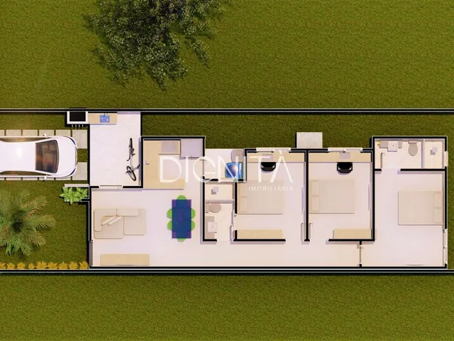 Imagem 11: Casa Plana Com 3 dormitórios, 2 banheiros Eusébio-CE