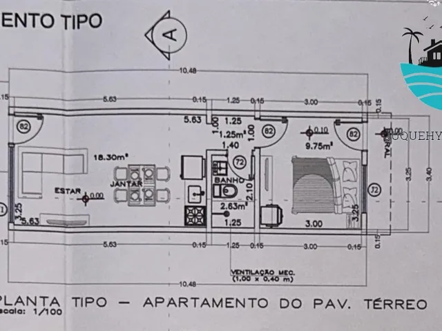 Imagem 2: Lançamento Juquehy Lado Direito - Flat 50m² Térrea, 1 suíte, 1 Vaga auto, piscina