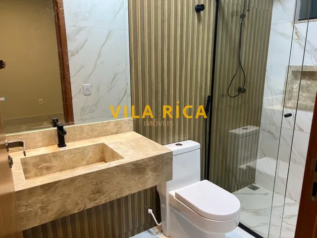 Imagem 10: Casa Moderna com 03 Suítes, Sala com 02 Ambientes, Churrasqueira, Piscina, Área Verde