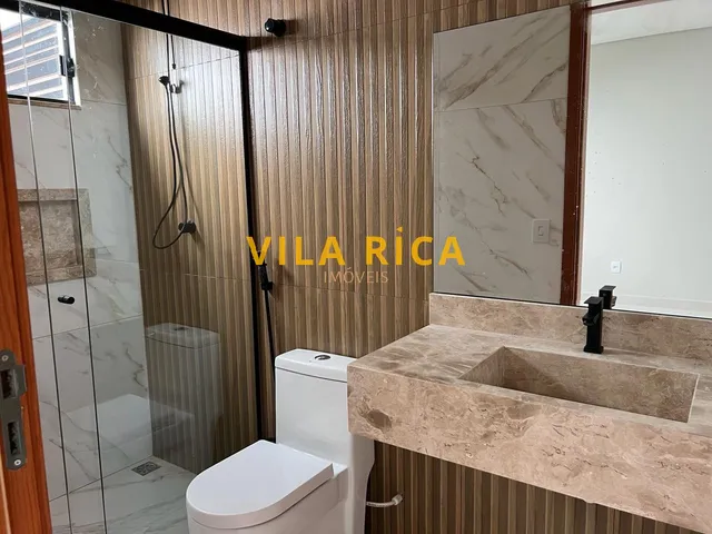Imagem 13: Casa Moderna com 03 Suítes, Sala com 02 Ambientes, Churrasqueira, Piscina, Área Verde