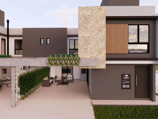 Imagem: A casa possui 3 Dormitórios, 2 Suítes, 3 Banheiros, 2